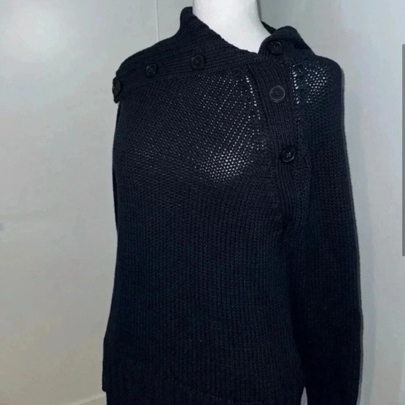 Michael Kors Knit Turtleneck with Button Detail - Picture 4 of 8